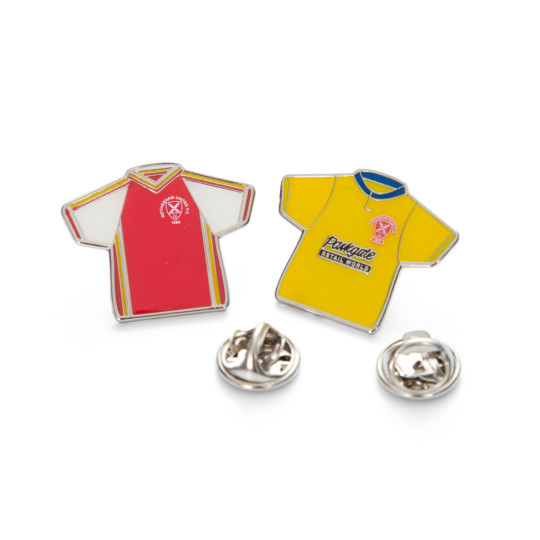 1982+1988 Shirt Pin Badges