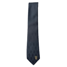 Black Tonal Crests Tie