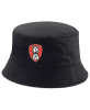 Black Crest Bucket Hat